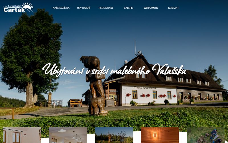 Web Horský hotel Čarták